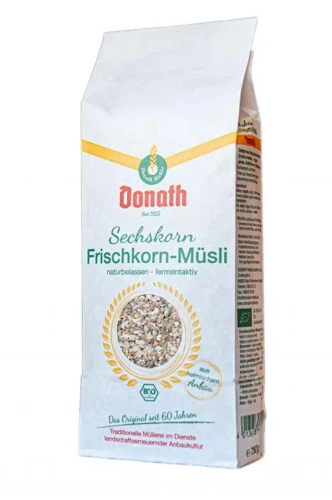 Donath Mühle Donath Sechskorn-Frischkorn-Müsli 750g