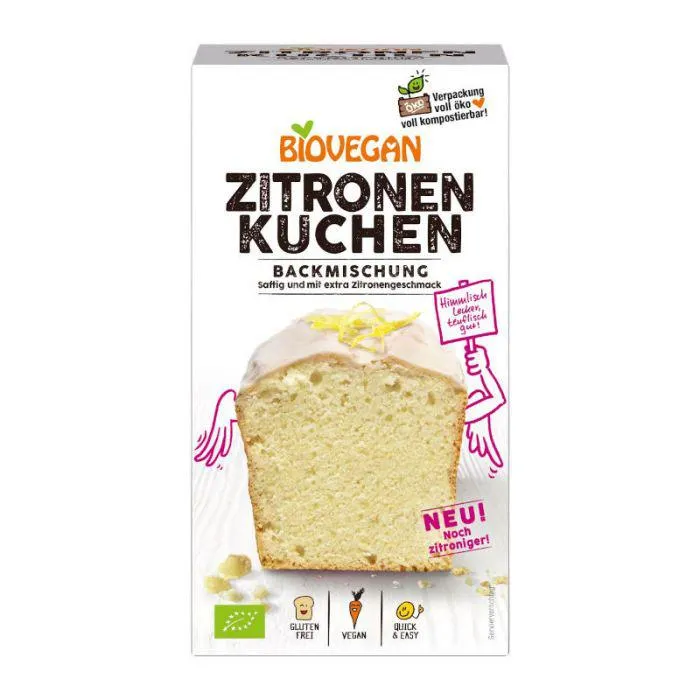 Biovegan Zitronenkuchen Backmischung 430g