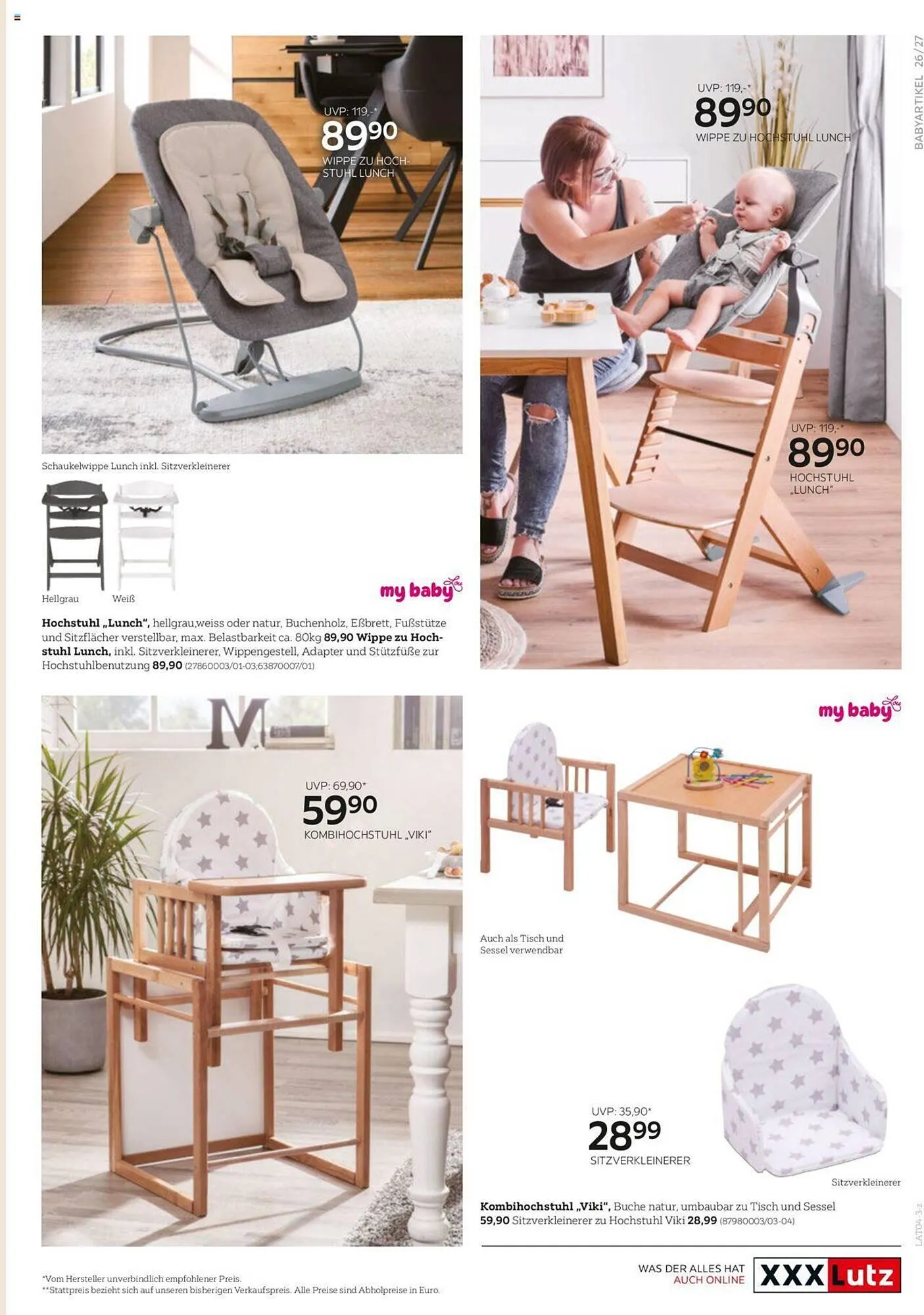 XXXLutz Flugblatt von 18. April bis 31. Dezember 2023 - Flugblätt seite 27