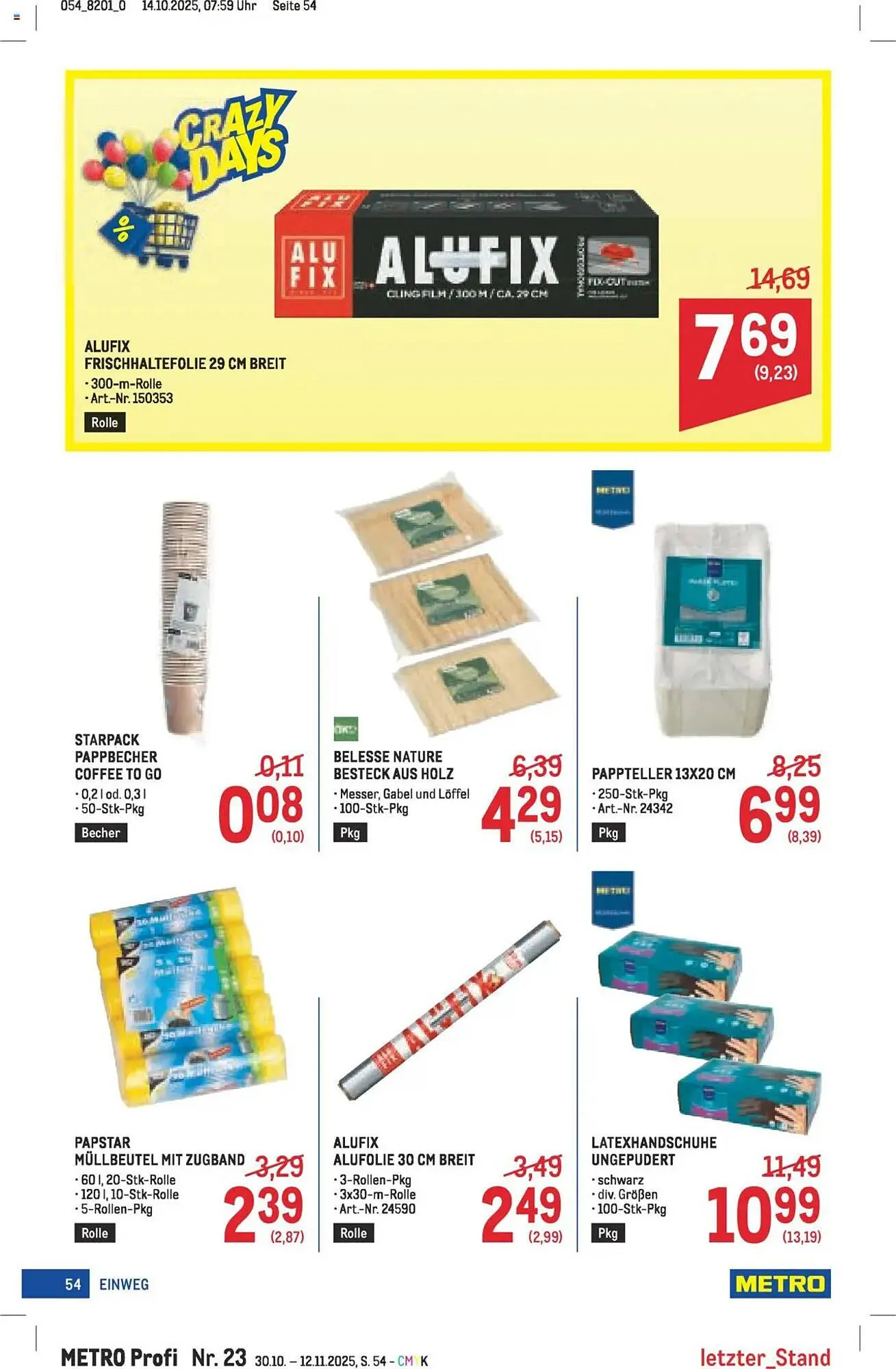 Metro Flugblatt von 30. Oktober bis 12. November 2025 - Flugblätt seite 54