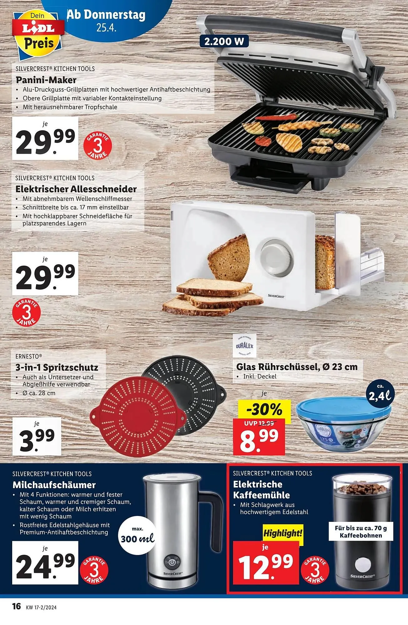 Lidl Flugblatt von 24. April bis 30. April 2024 - Flugblätt seite  16