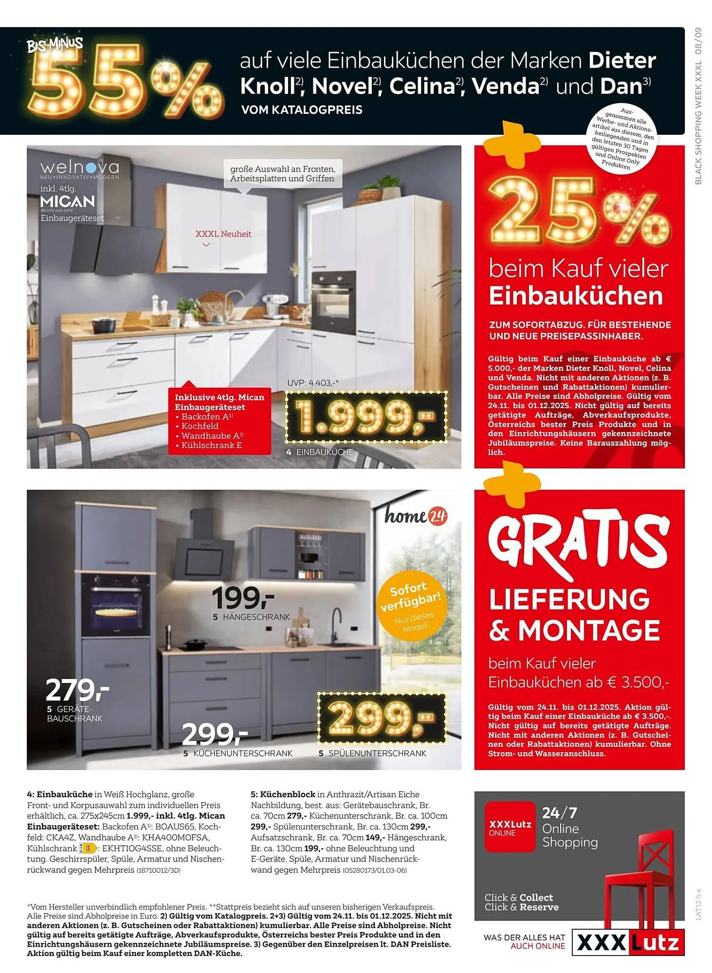 XXXLutz Prospekt von 24. November bis 8. Dezember 2025 - Flugblätt seite  9