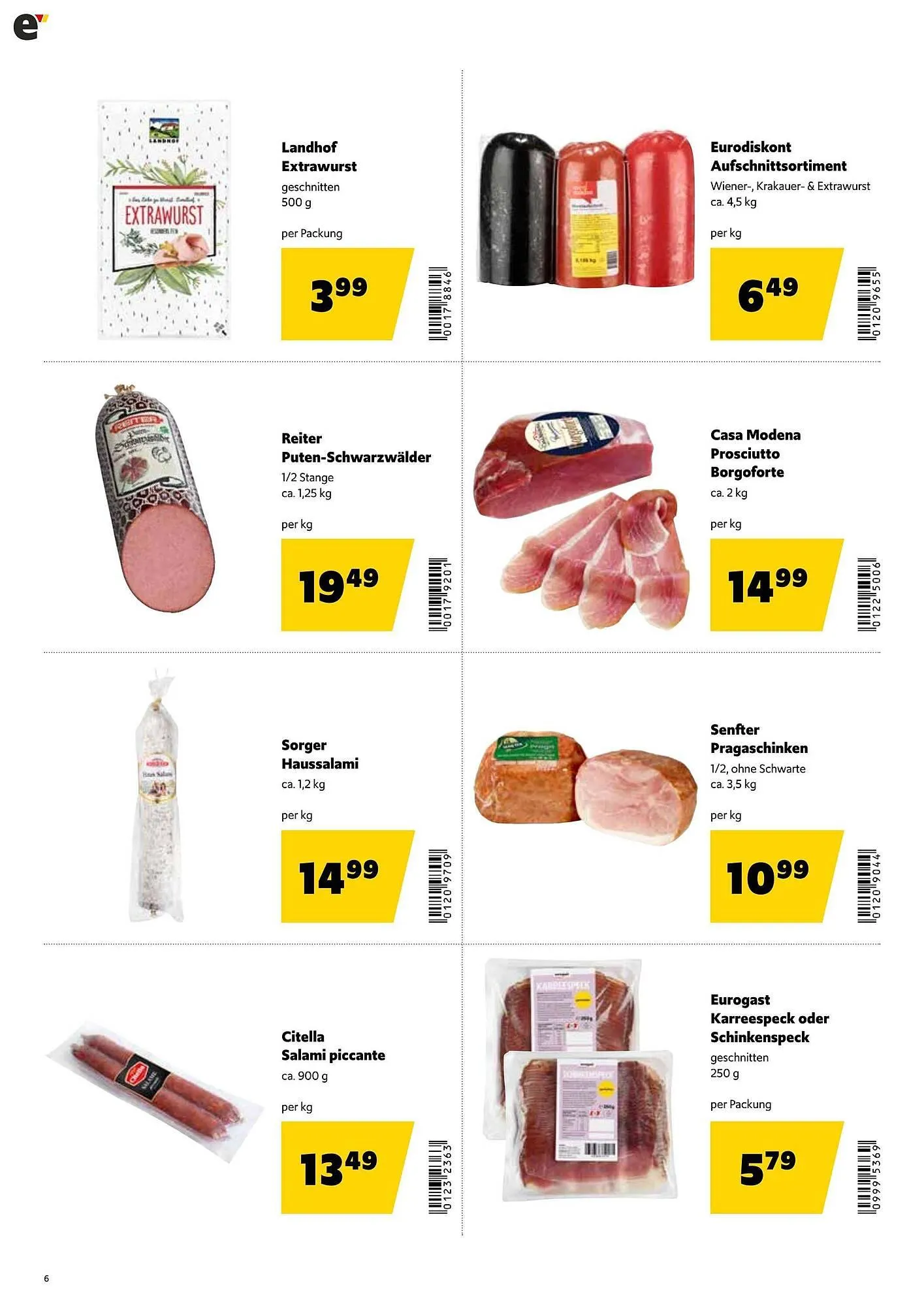 Eurogast Grissemann Flugblatt von 23. März bis 4. April 2026 - Flugblätt seite  6