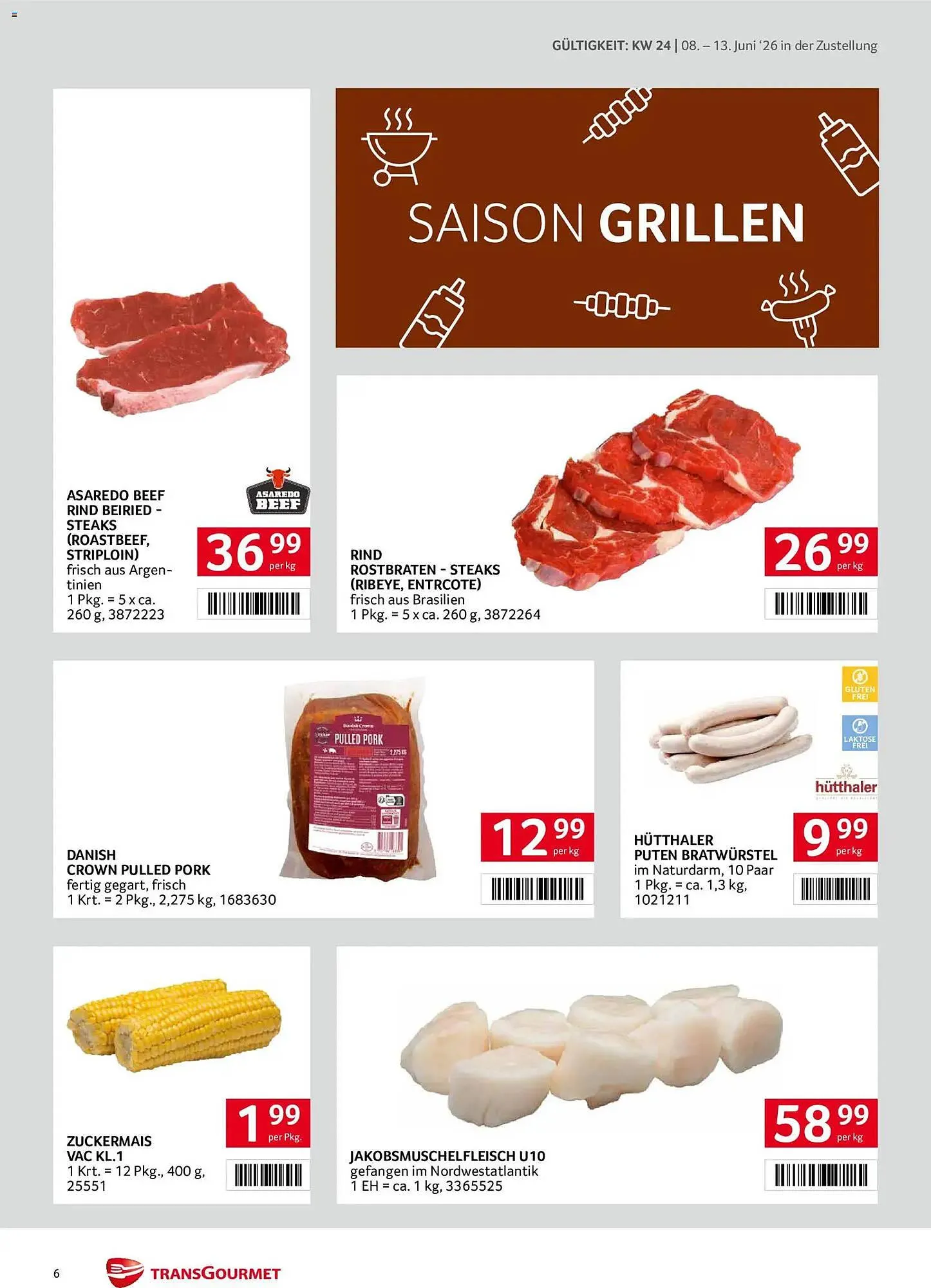 Transgourmet Flugblatt von 8. Juni bis 13. Juni 2026 - Flugblätt seite  6