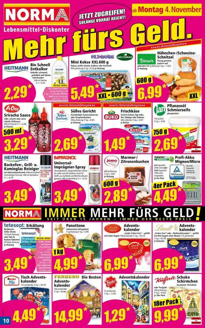 Attraktive Angebote entdecken von 4. November bis 8. November 2024 - Flugblätt seite  10