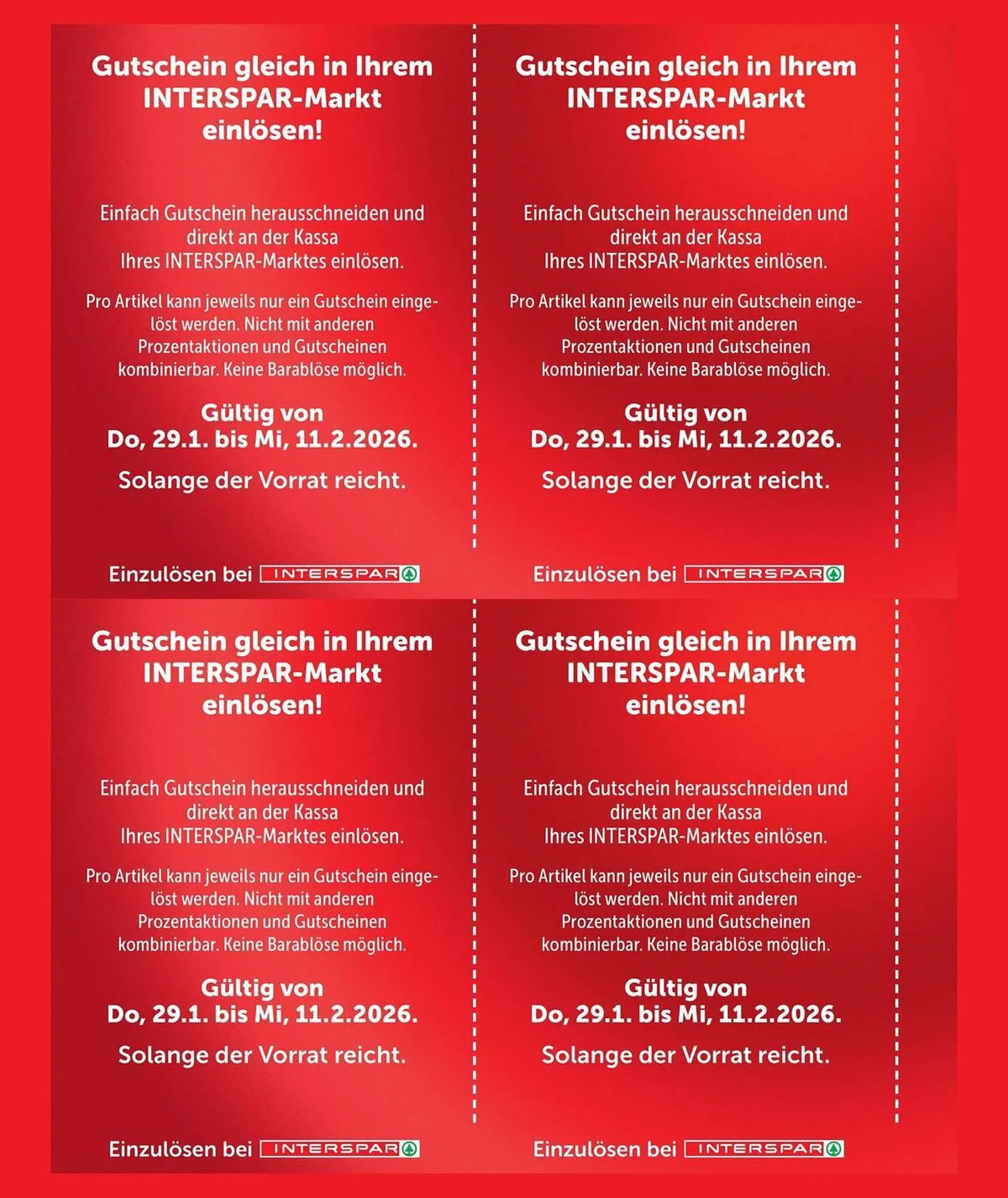 Interspar Flugblatt von 29. Jänner bis 11. Februar 2026 - Flugblätt seite  4