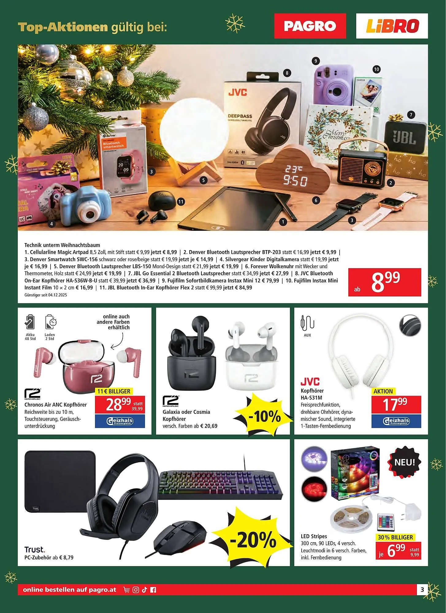 Pagro Diskont Flugblatt von 11. Dezember bis 24. Dezember 2025 - Flugblätt seite 3