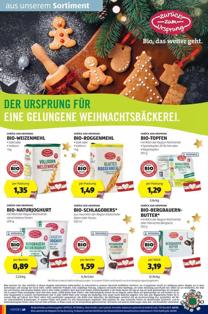 Blättern Sie online im HOFER Flugblatt von 20. November bis 4. Dezember 2024 - Flugblätt seite 44
