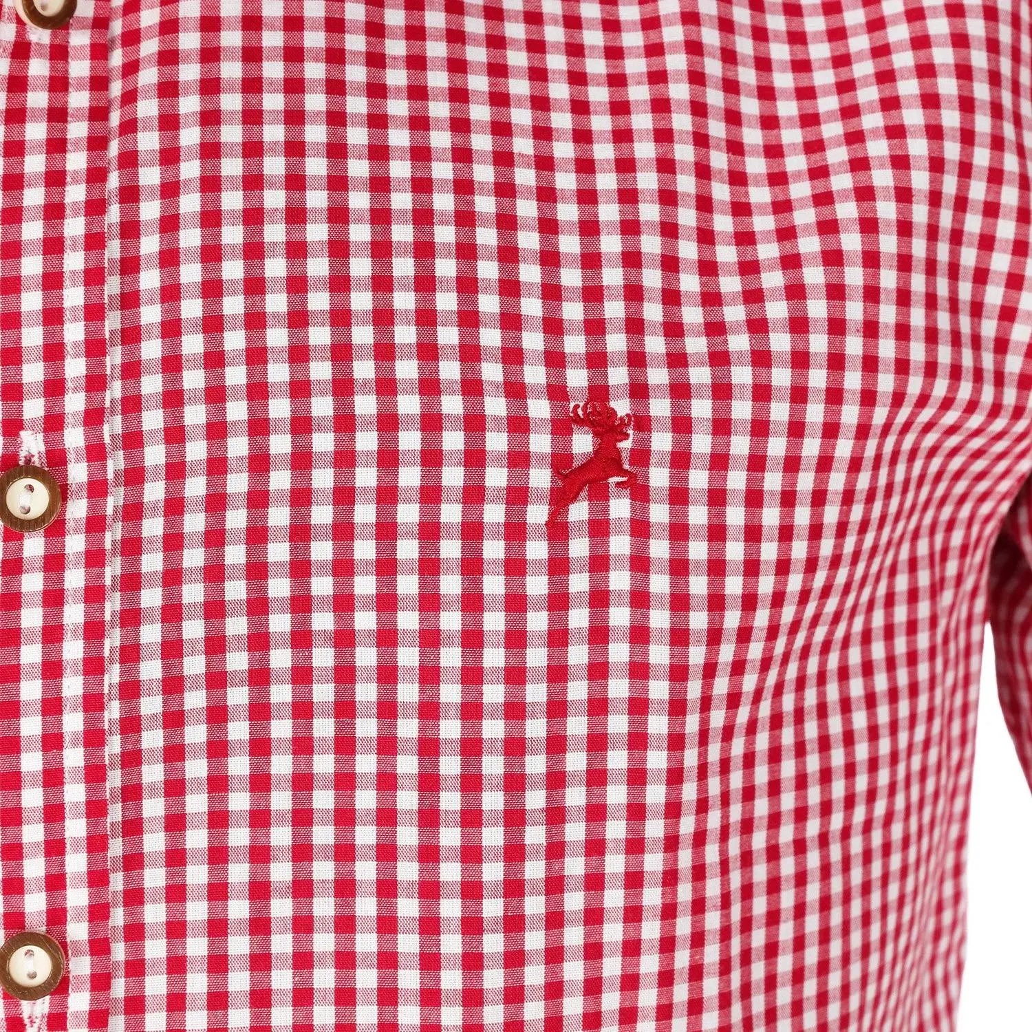 Herrenhemd “Renko Chiemsee”, Rot-Kariert