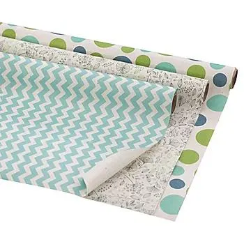 Geschenkpapier-Set "Graspapier im Mustermix"