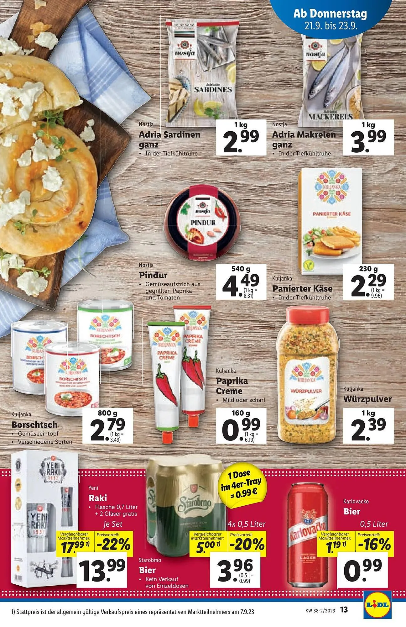 Lidl Flugblatt von 21. September bis 27. September 2023 - Flugblätt seite 13