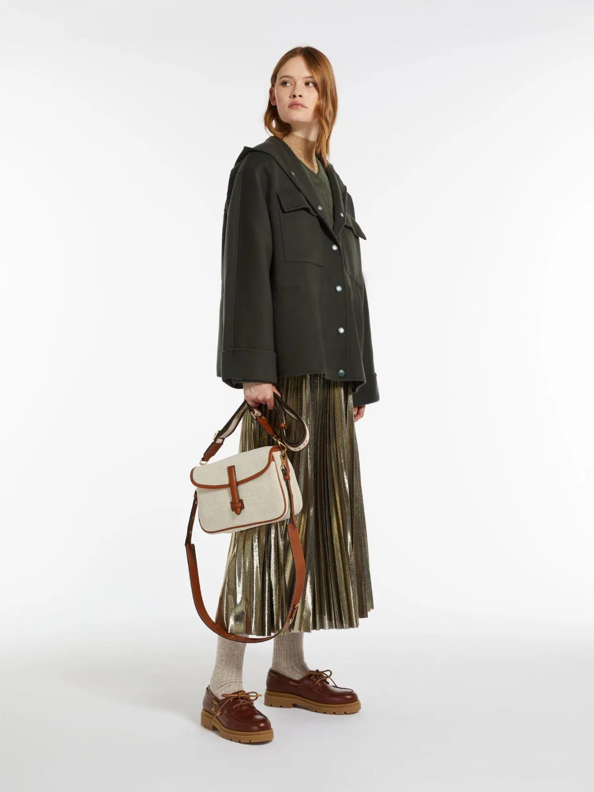 Kapuzenparka aus Wolle