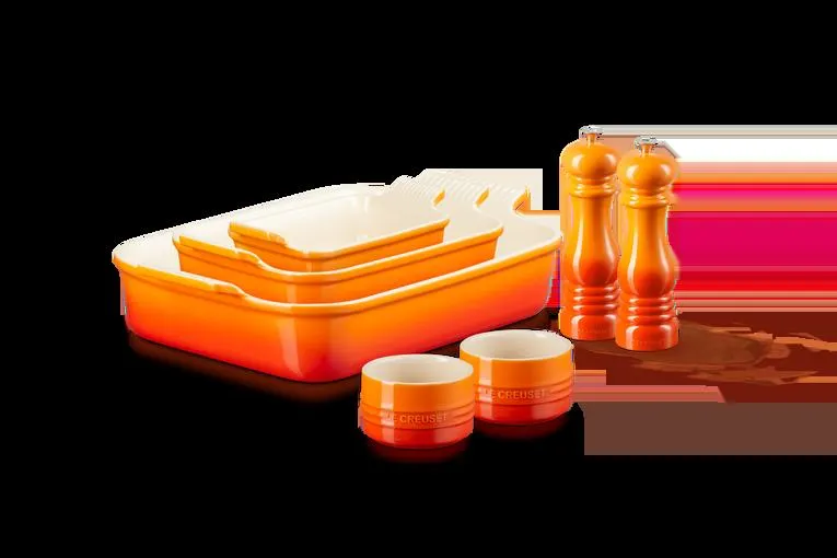 5-teiliges Steinzeug Basic-Set inklusive Mühlen