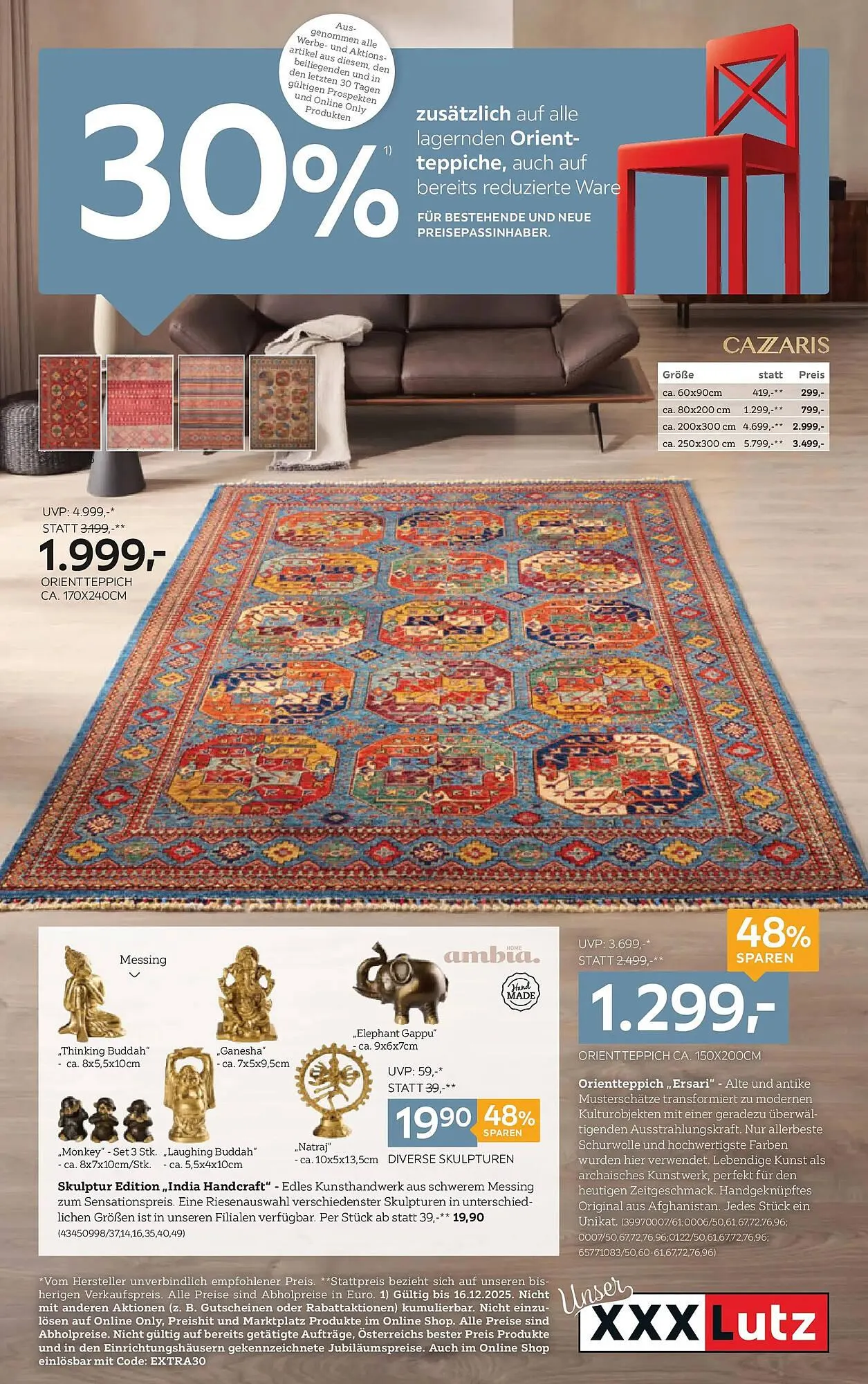 XXXLutz Prospekt von 2. Dezember bis 16. Dezember 2025 - Flugblätt seite 1