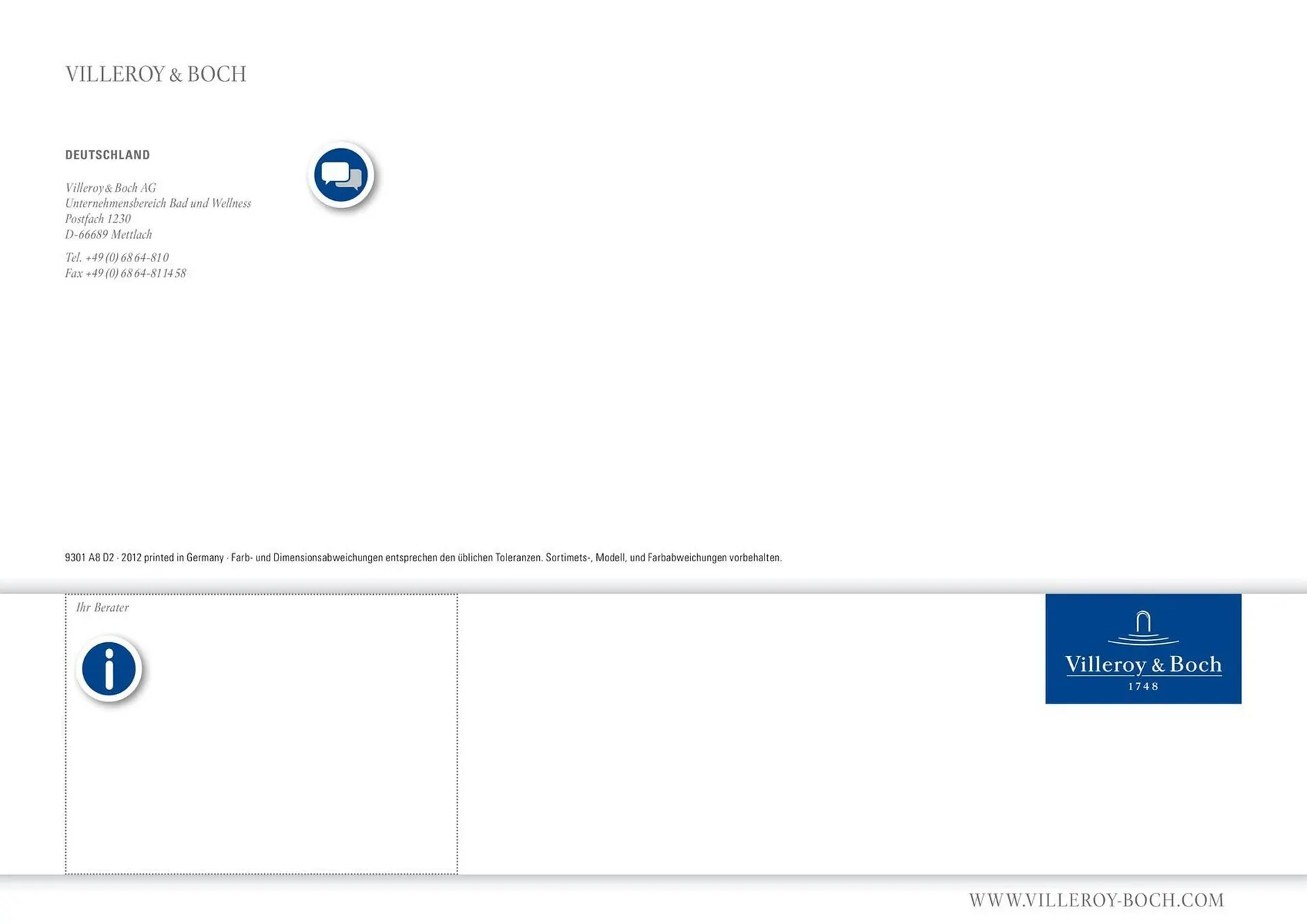 Villeroy & Boch Flugblatt von 6. Juni bis 31. Dezember 2025 - Flugblätt seite  20
