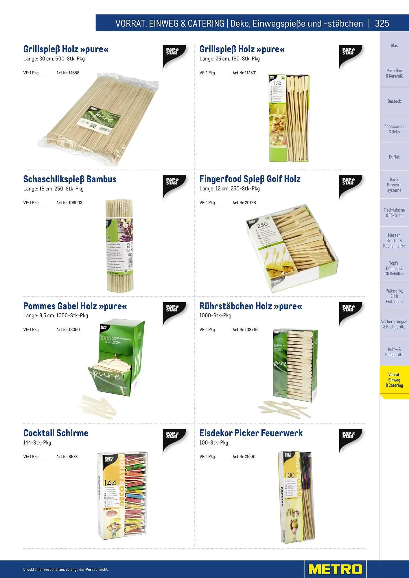 Metro Flugblatt von 25. März bis 31. Dezember 2026 - Flugblätt seite  325