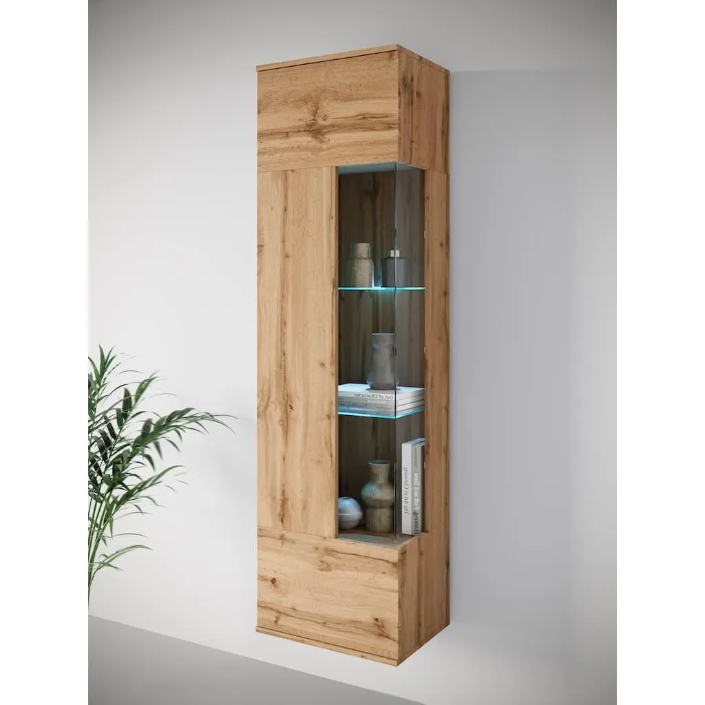 OTTO home Vitrine »Kenia, stehend und hängend, Türanschlag wechselbar« 1 Stk. tlg. Vitrineschrank mit Glastüren 160 cm Höhe