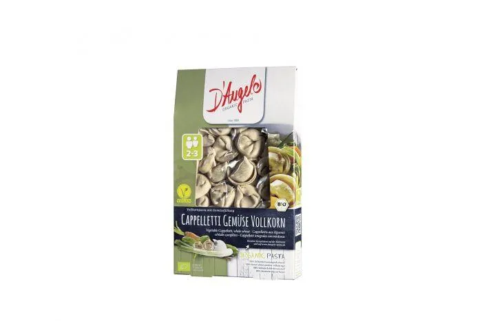 D´Angelo Cappelletti Gemüse Vollkorn, Teigware mit gemüsehaltiger Füllung 250g