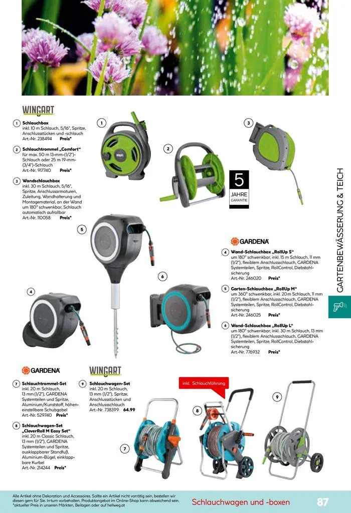 Smartes Gärtnern von 11. Juni bis 31. Dezember 2024 - Flugblätt seite 87