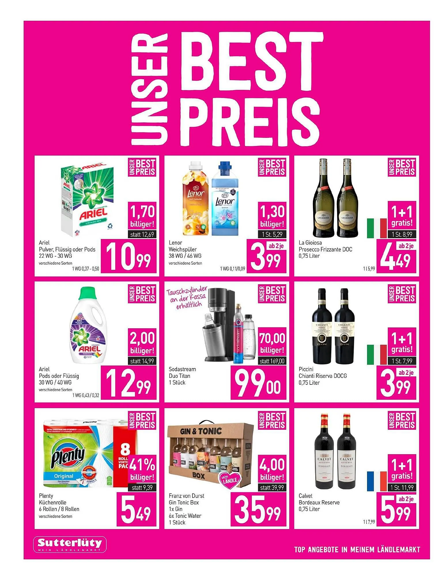 Sutterlüty Flugblatt von 28. September bis 4. Oktober 2023 - Flugblätt seite  12