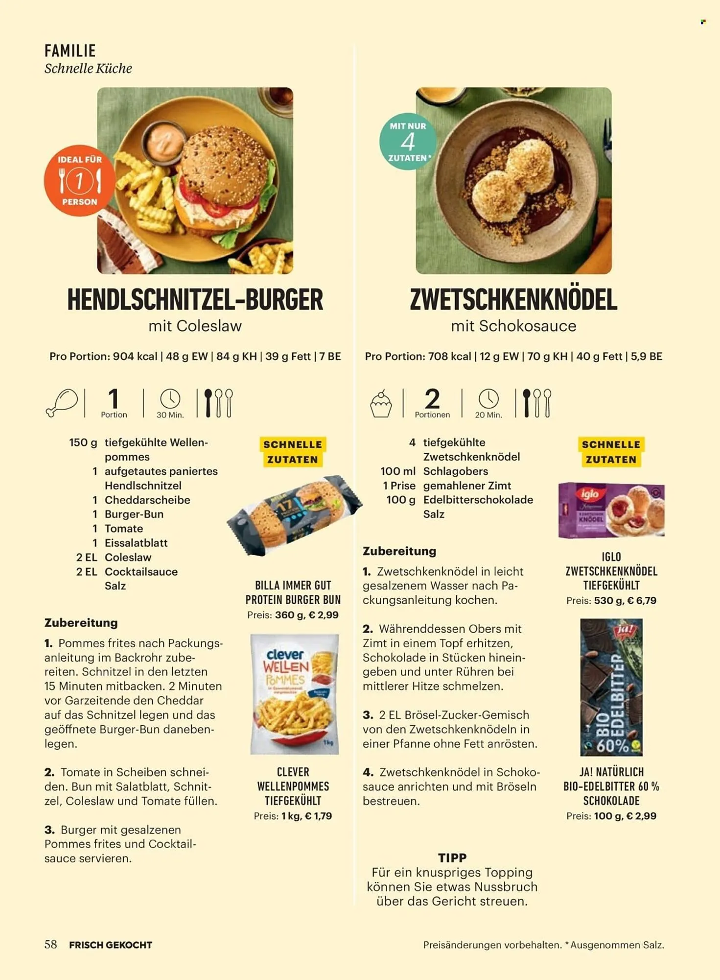 Billa Flugblatt von 1. November bis 30. November 2025 - Flugblätt seite  54