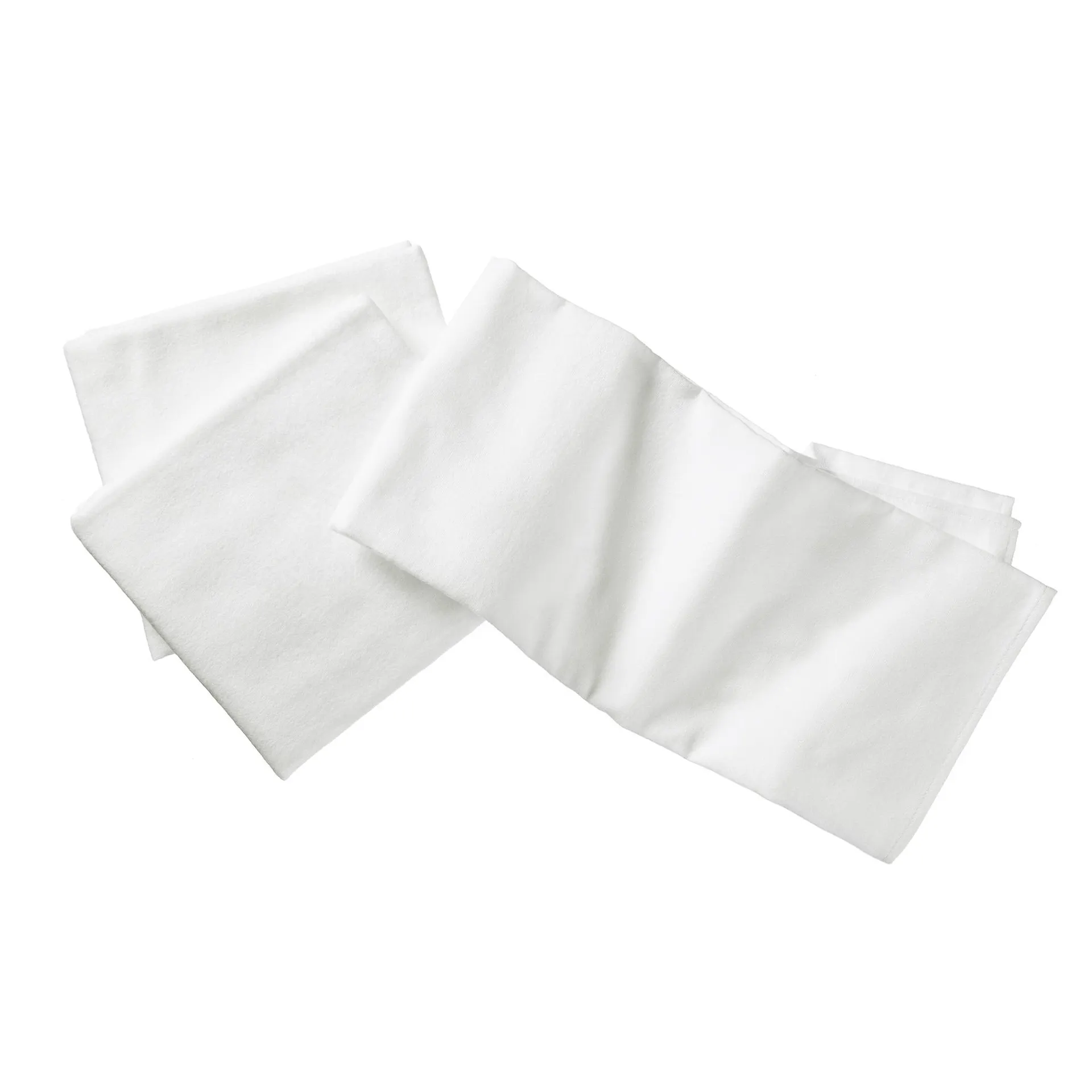 Moltontücher Weiß 80 x 80 cm