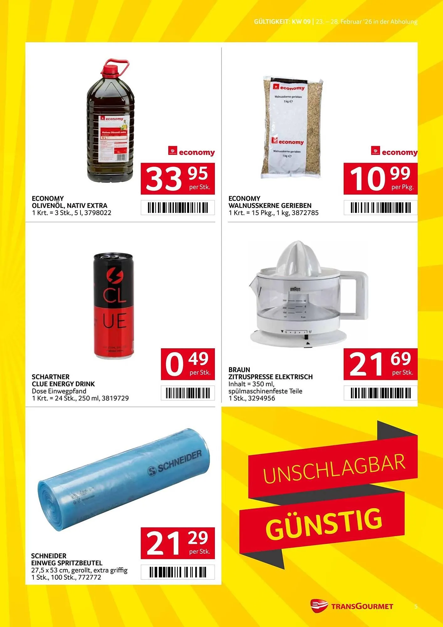 Transgourmet Flugblatt von 23. Februar bis 28. Februar 2026 - Flugblätt seite 5