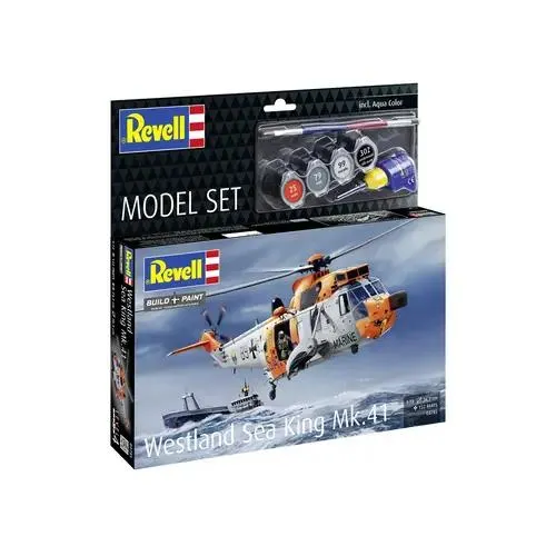 Model Set Westland Sea King Mk.41/HU.5, Revell Modellbausatz mit Basiszubehör