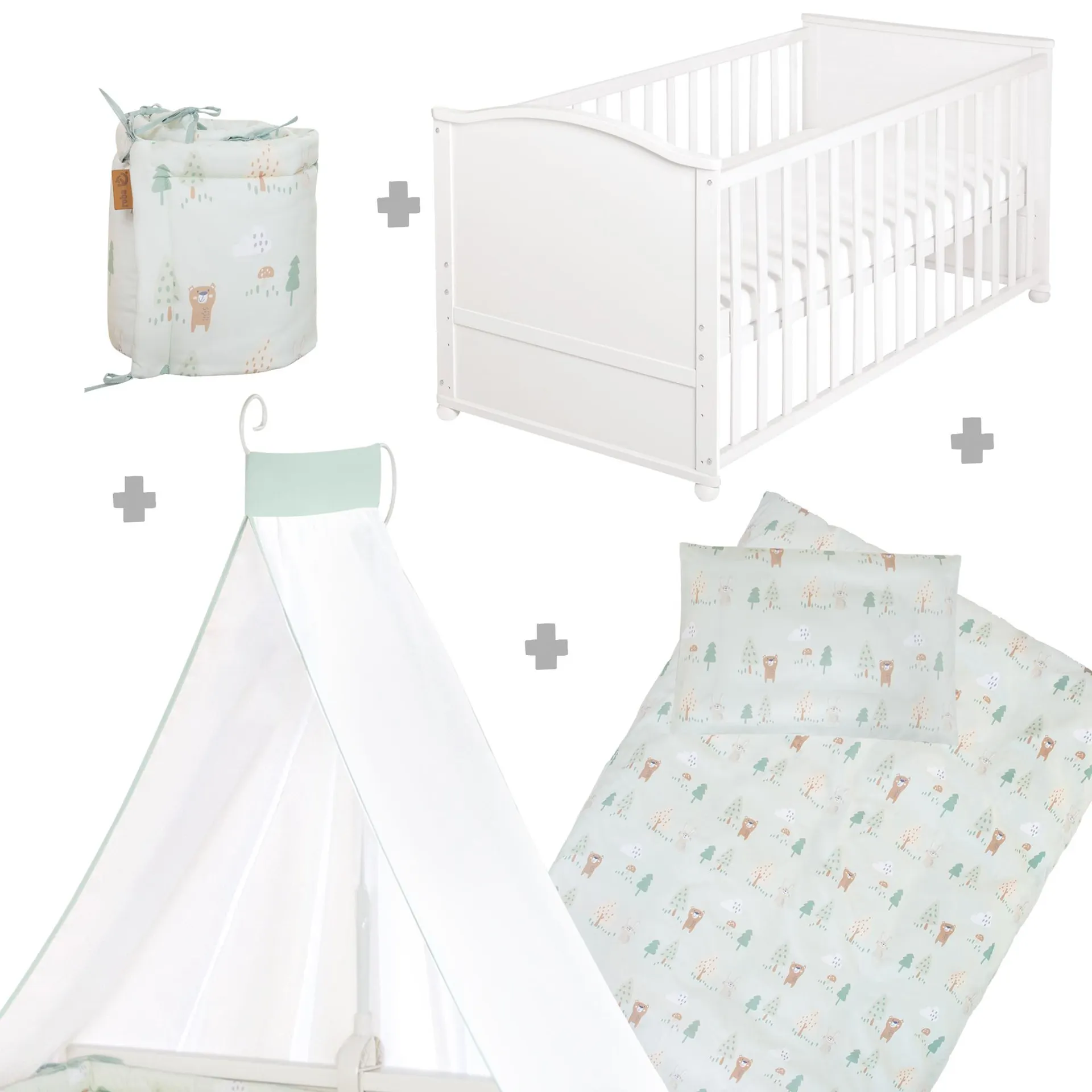 Komplettbettset Woodland Buddies