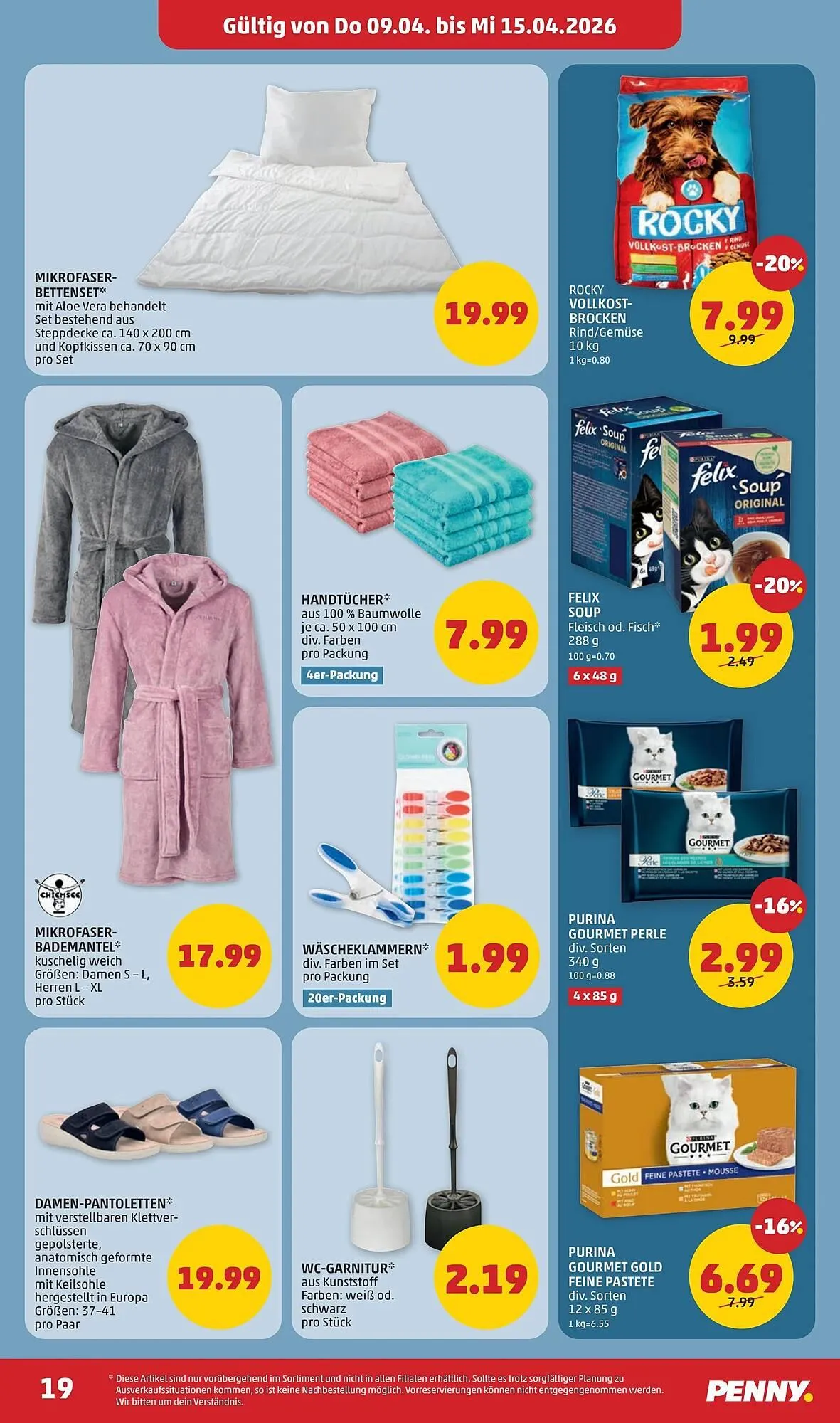 PENNY Flugblatt von 9. April bis 15. April 2026 - Flugblätt seite 19