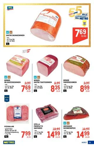 METRO Flugblatt Food - Metro Profi von 3. September bis 16. September 2026 - Flugblätt seite  15