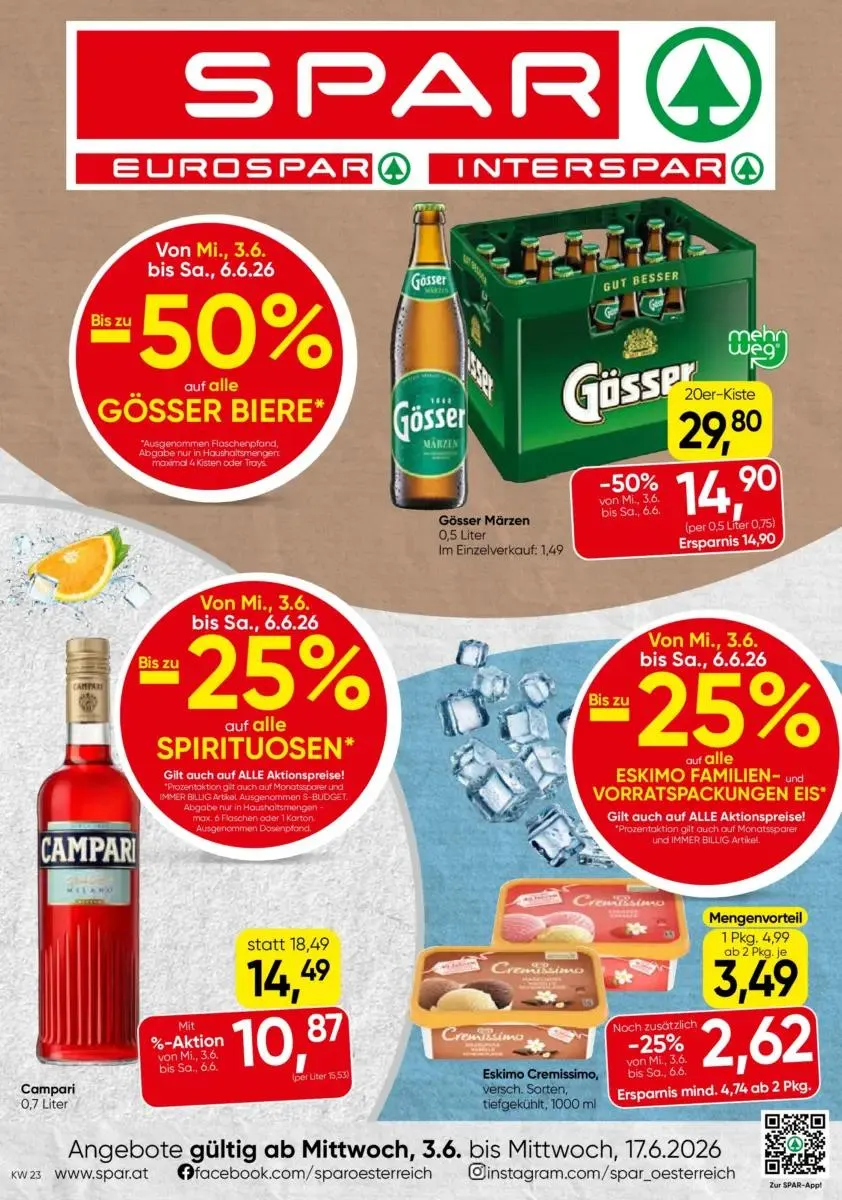 Spar Angebote gültig bis 17.06.2026 - 0