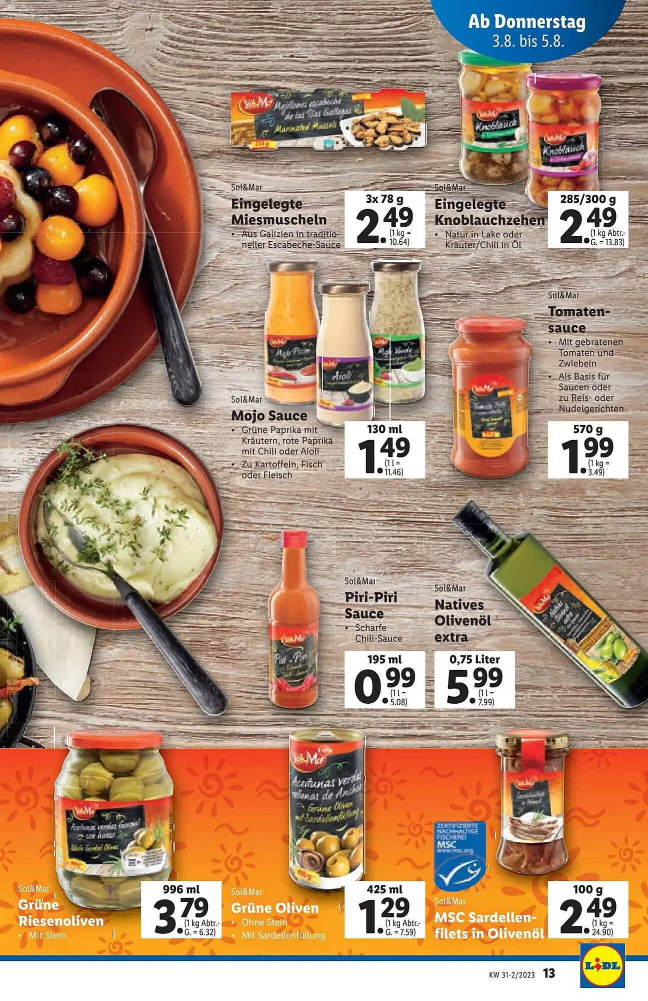 Lidl Flugblatt von 2. August bis 9. August 2023 - Flugblätt seite 13