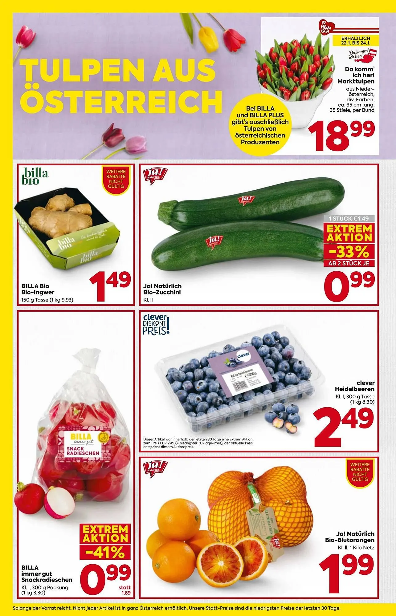 Billa Flugblatt von 22. Jänner bis 28. Jänner 2026 - Flugblätt seite  8