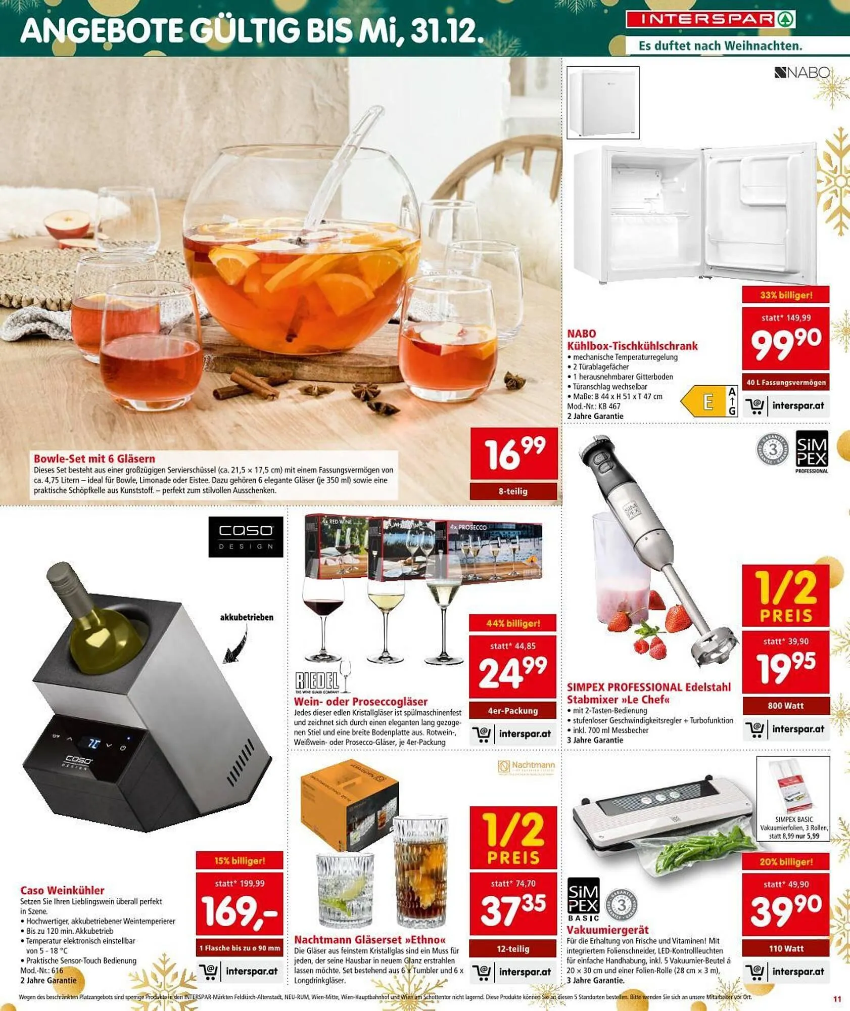 Interspar Flugblatt von 11. Dezember bis 17. Dezember 2025 - Flugblätt seite  11