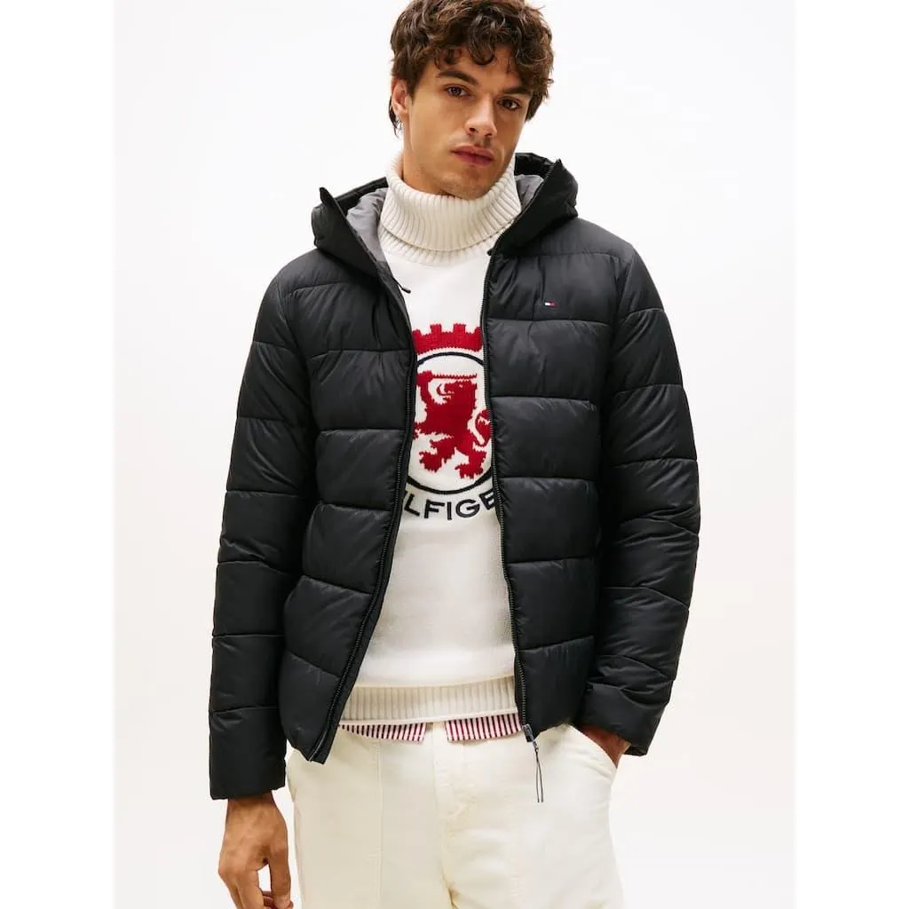 Tommy Hilfiger Steppjacke »MID WEIGHT HOODED JACKET« mit Kapuze Winterjacke, Übergangsjacke