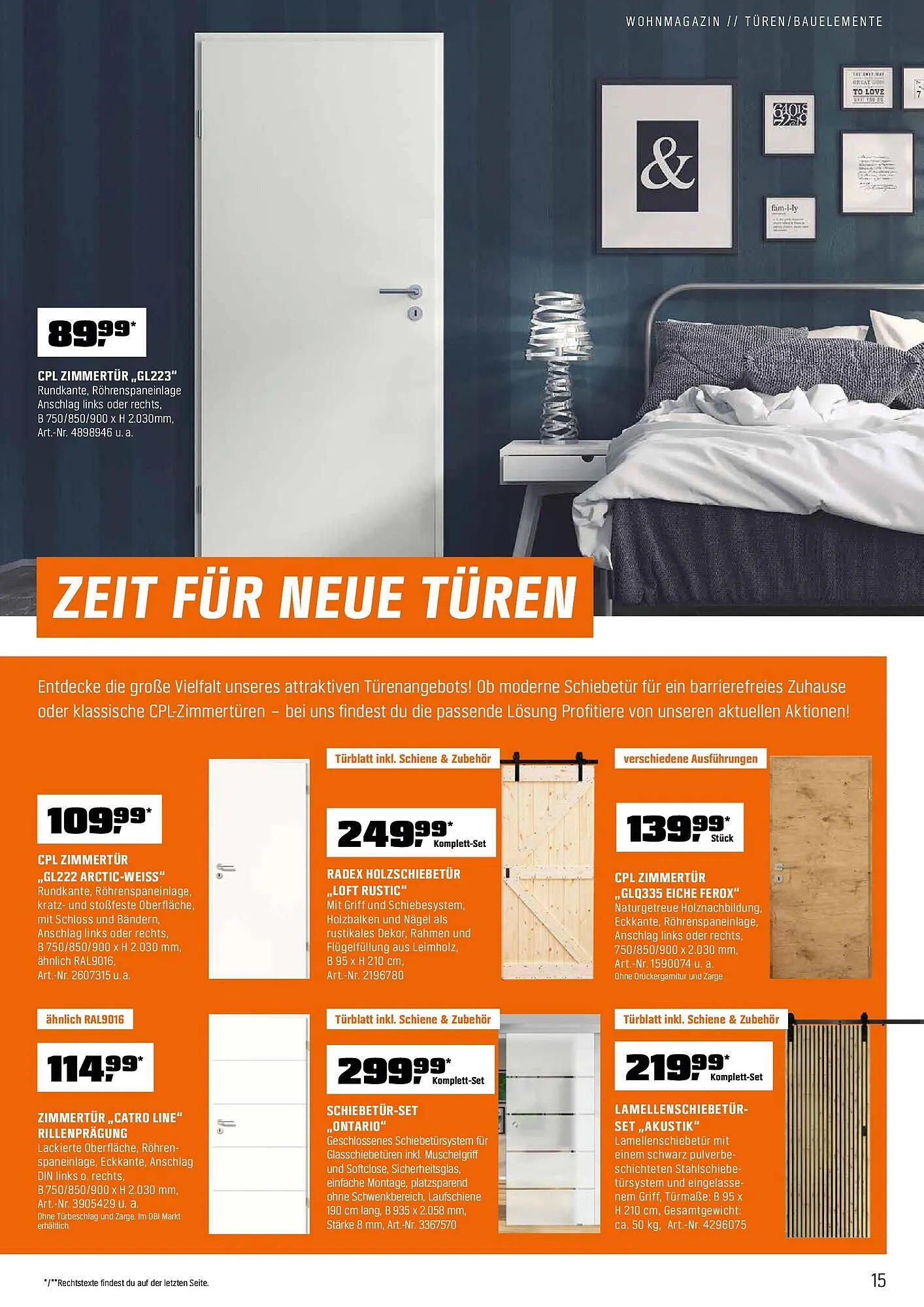 OBI Flugblatt von 16. Oktober bis 30. November 2025 - Flugblätt seite 15