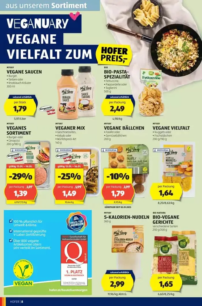 Blättern Sie online im HOFER Flugblatt von 8. Jänner bis 15. Jänner 2025 - Flugblätt seite  10