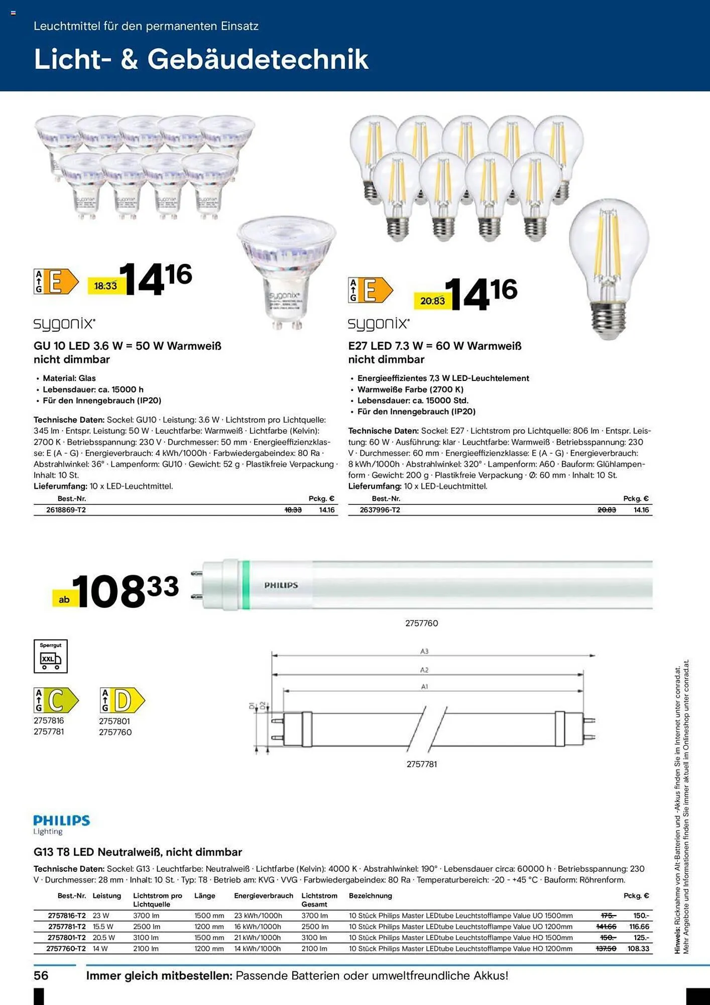 Conrad Flugblatt von 4. September bis 22. Oktober 2023 - Flugblätt seite  58