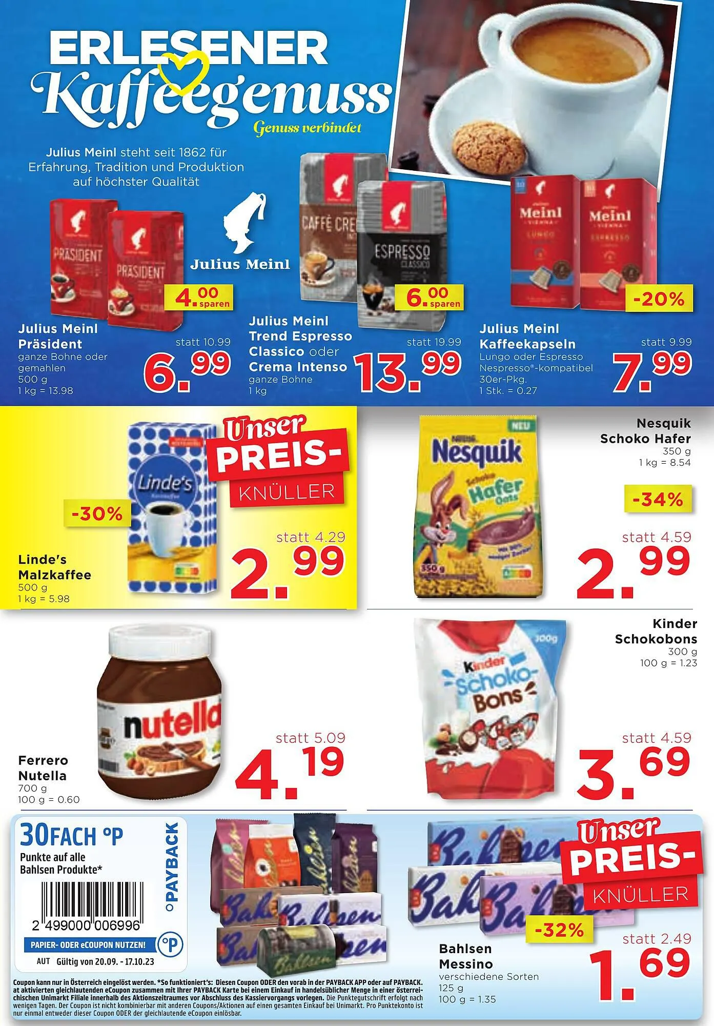 Unimarkt Flugblatt von 20. September bis 26. September 2023 - Flugblätt seite 11