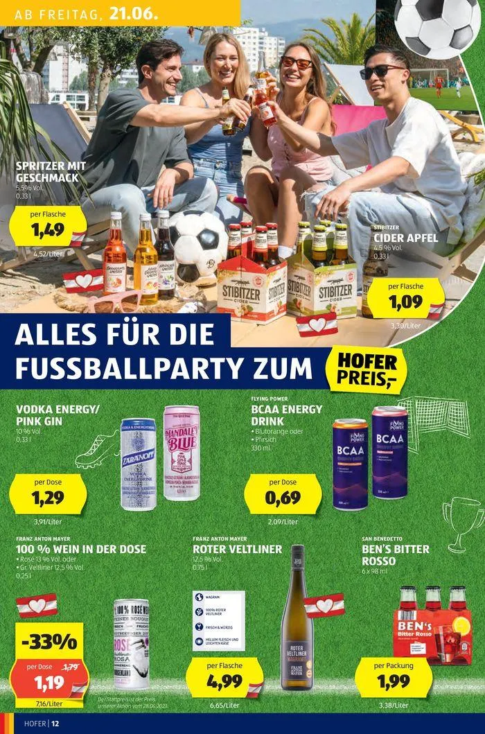 Blättern Sie online im HOFER Flugblatt von 19. Juni bis 3. Juli 2024 - Flugblätt seite 14