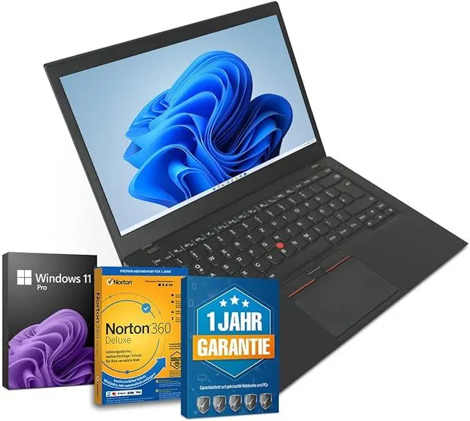Lenovo ThinkPad T470s UltraBook 14 Zoll Full HD Laptop Intel Core i5-6300U@ bis zu 3 GHz 8 GB 256 GB SSD mit Windows 11 Pro & GRATIS Antiviren-Software inkl. 1 Jahr Garantie (Generalüberholt)