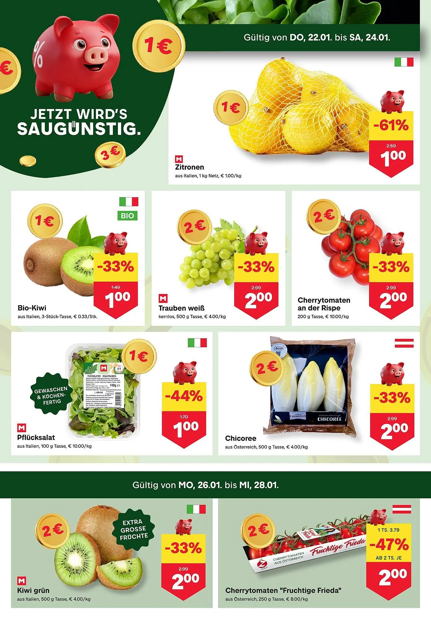 MPreis Flugblatt von 22. Jänner bis 28. Jänner 2026 - Flugblätt seite  2