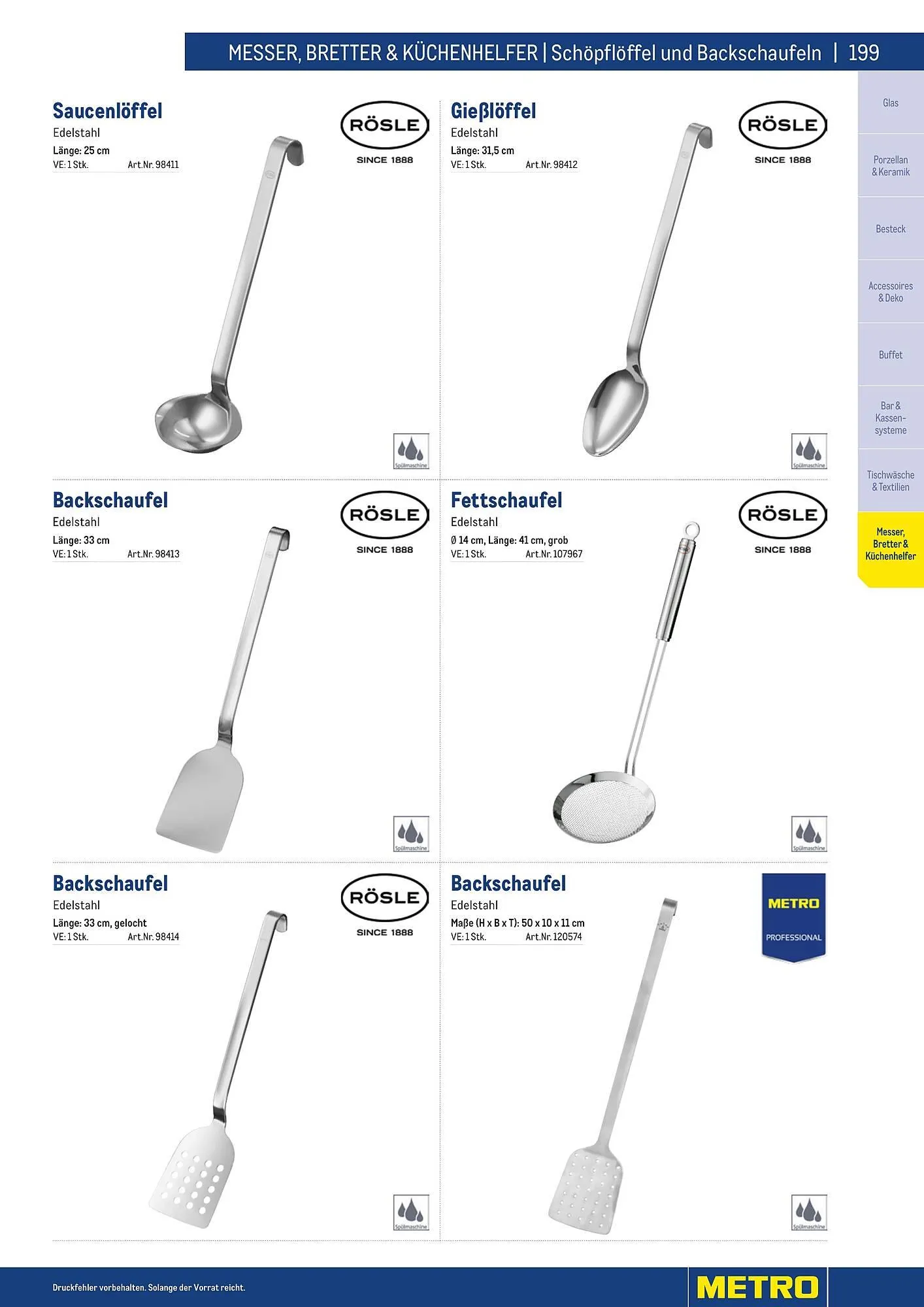 Metro Flugblatt von 25. März bis 31. Dezember 2026 - Flugblätt seite  199