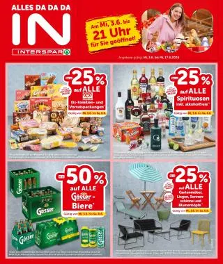 INTERSPAR Flugblatt von 3. Juni bis 17. Juni 2026 - Flugblätt seite  1