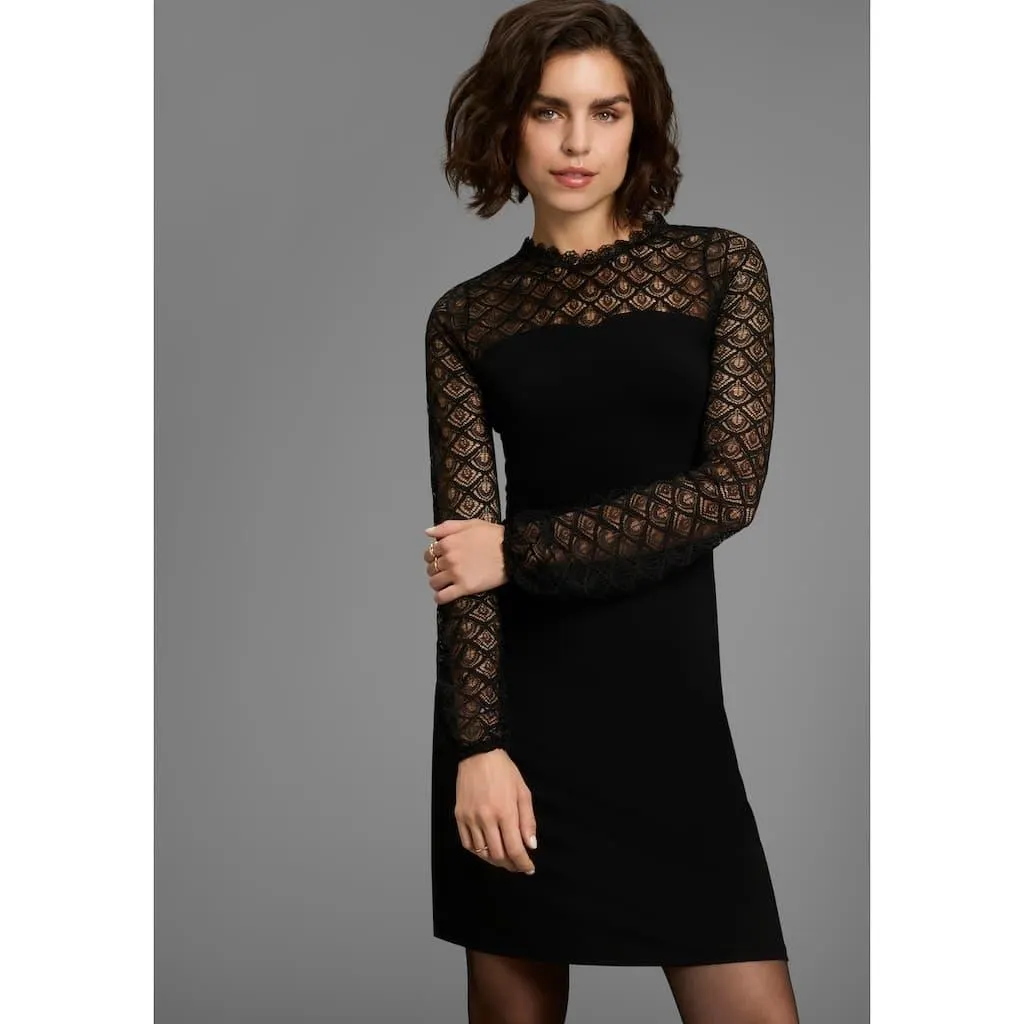 Laura Scott Spitzenkleid Ohne Tasche | Ohne Taschen mit edler Zierborte - NEUE KOLLEKTION