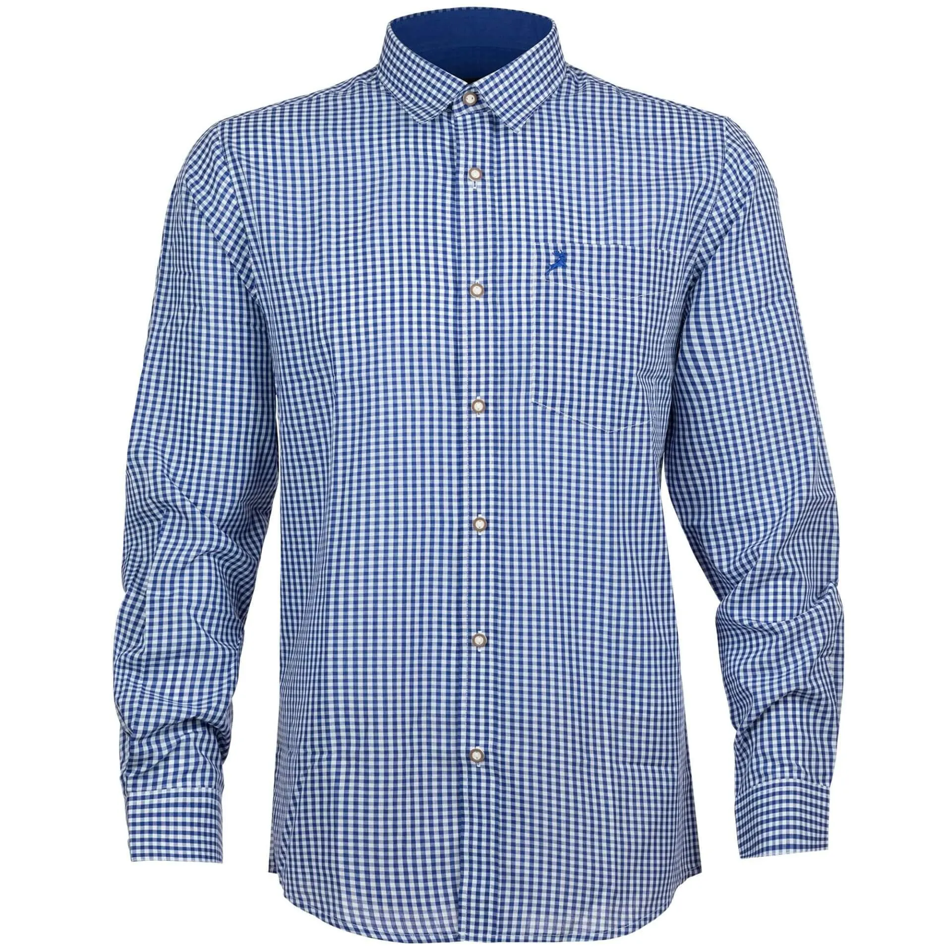 Herren Hemd "Chiemgau" Langarm, Dunkelblau