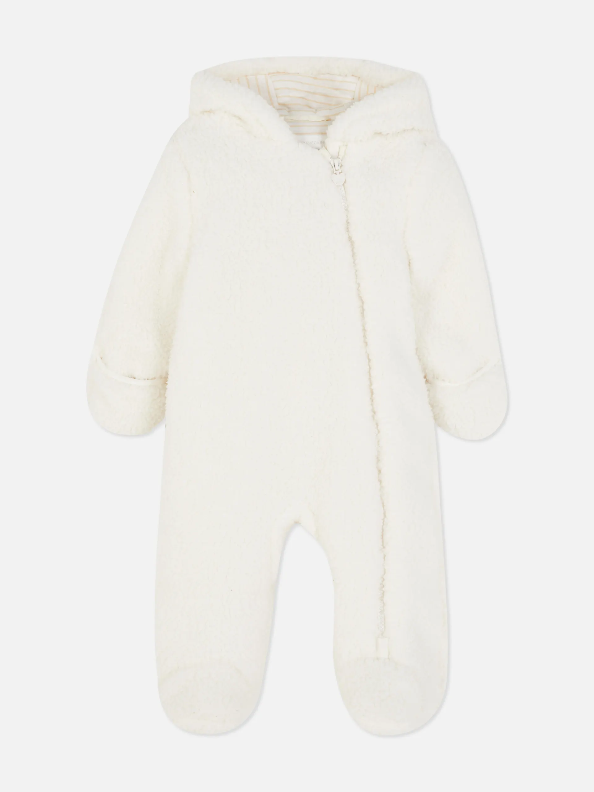 Einteiler mit Kunstfellkapuze