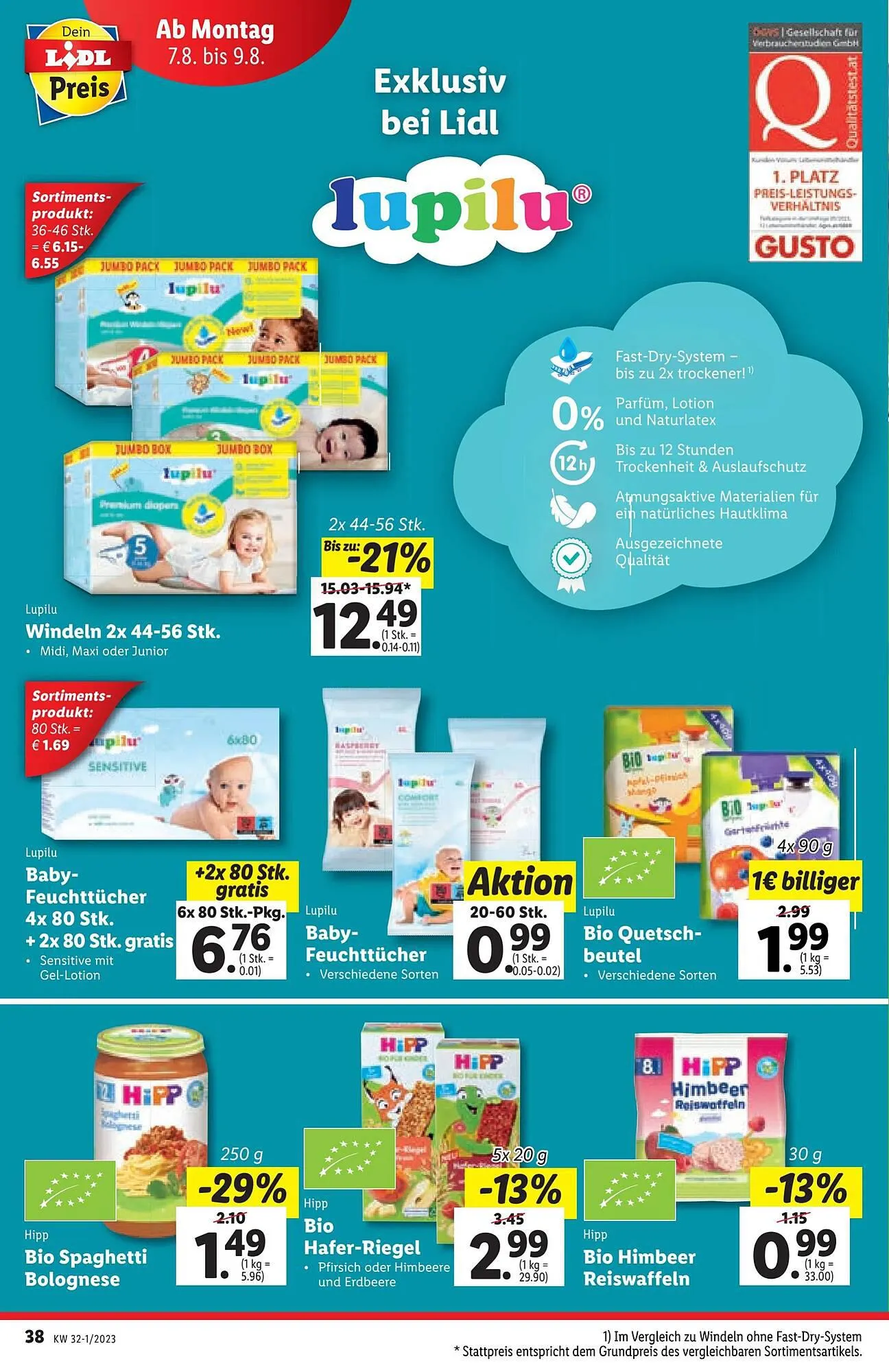 Lidl Flugblatt von 2. August bis 9. August 2023 - Flugblätt seite 38