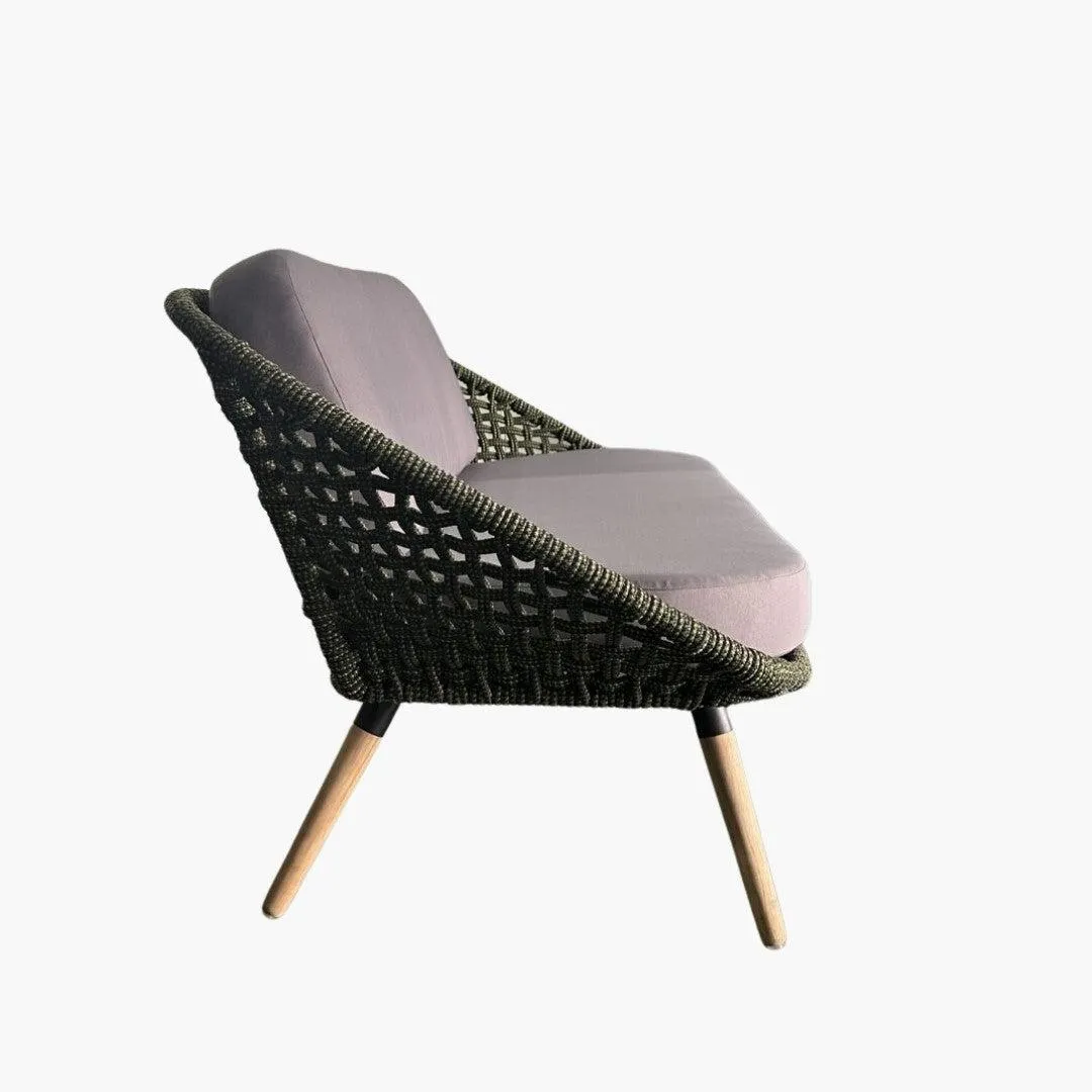 MORRISON Einzelsessel grün/taupe